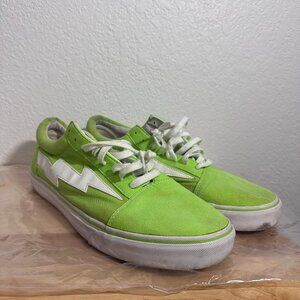 Revenge x Storm Bolt Volt Green White Neon Vans Old Skool Sk8 Men’s Size 14